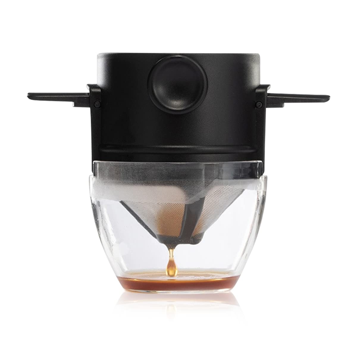 ZORBES Stainless Steel & Food Grade Plastic Foldable Double Mesh Pour Over Coffee Filter Maker with Bottom Cup,Coffee Dripper 100% Paperless to Fit Most Cup Keep Coffee Flavour Easy Use & Clean ZORBES Stainless Steel & Food Grade Plastic Foldable Double Mesh Pour Over Coffee Filter Maker with Bottom Cup,Coffee Dripper 100% Paperless to Fit Most Cup Keep Coffee Flavour Easy Use & Clean
